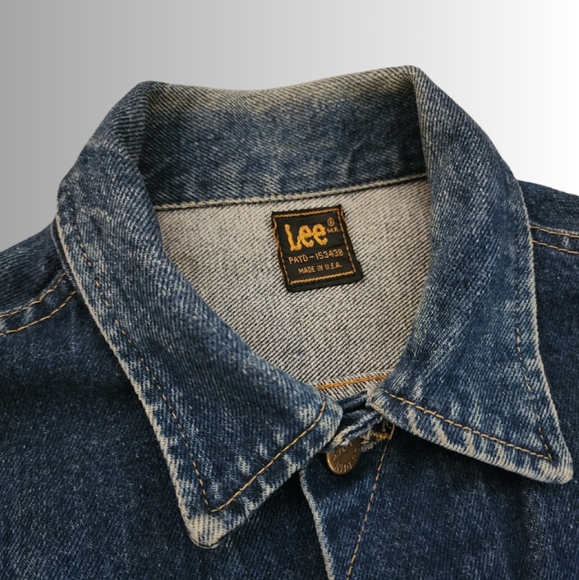 Vintage x 70s “made in USA” Lee Riders Two Pocket Denim Trucker Jacket - Picture 3 of 13